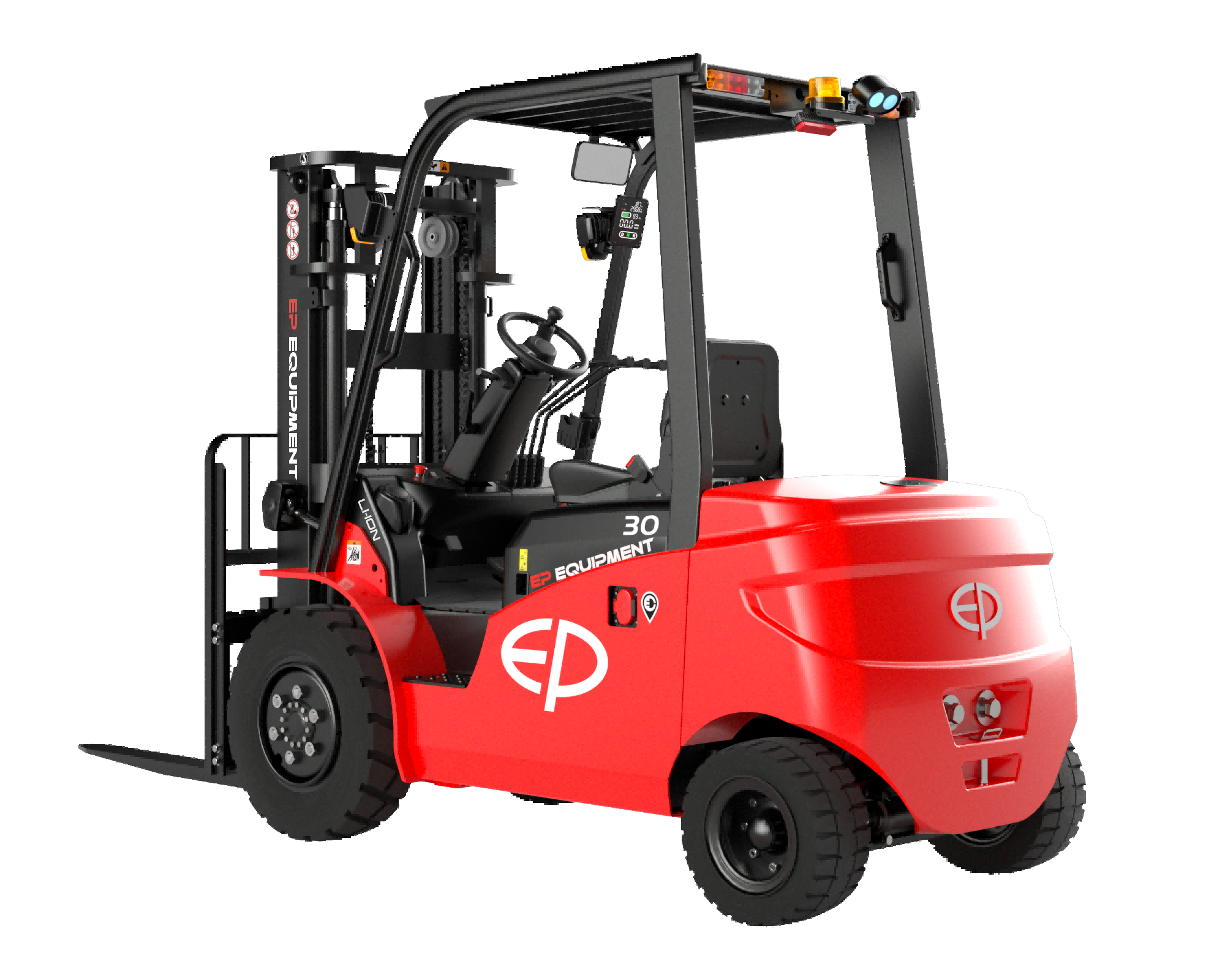 EFL series electric forklift with 4 wheels.
