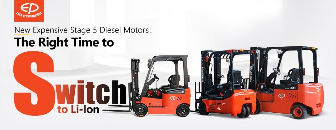 Switch to li-ion battery forklifts - EP Equipment