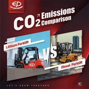 Lithium Forklift VS Diesel Forklift: CO2 Emissions Comparison